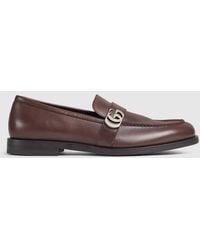 Gucci - Loafer With Double G, Leather - Lyst