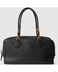 Gucci - Large Boston Bag With Bamboo - Lyst