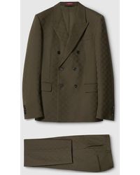 Gucci - Traje De Jacquard De Lana Con Gg, Talla - Lyst