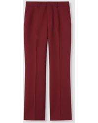 Gucci - Wool Silk Pants With Embroidery - Lyst