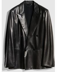 Gucci - Soft Nappa Double-Breasted Jacket, Size 38 It, Ready-To-Wear - Lyst