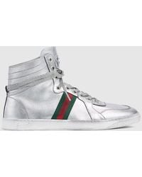 Gucci - Stretch High-Top Trainer - Lyst