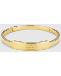 Gucci - Trademark Crystal Bangle Bracelet, Size M, Crystals - Lyst