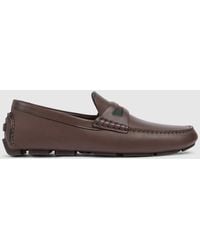 Gucci - Driver With Web Detail, Leather - Lyst