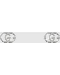 Gucci - 【公式】 (グッチ)GG スタッズ 18k ピアスホワイトゴールドundefined - Lyst