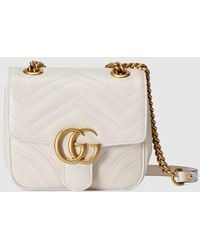 Gucci - Mini Borsa Shopping GG Marmont In Pelle Matelassé - Lyst