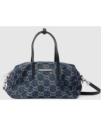 Gucci - Small Boston Bag With Plaque - Lyst