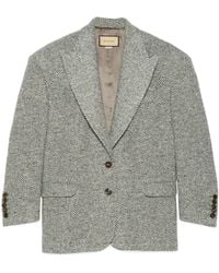 Blazer oversize in lana Abbigliamento Abbigliamento genere neutro per adulti Giacche e blazer Oxblood 