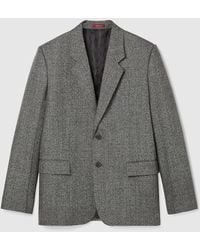 Gucci - Wool Mouliné Jacket, Ready-To-Wear - Lyst
