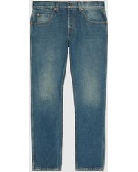 Gucci - Tapered Washed Jeans - Lyst