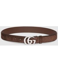 Gucci - Belt With Double G Buckle, Size 100 - Lyst