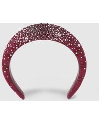 Gucci - Gg Canvas Headband With Crystals - Lyst