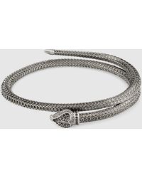 Gucci Garden Armband aus Silber mit Schlange - Mettallic