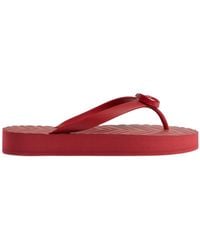 Gucci Chevron Thong Sandal - Red
