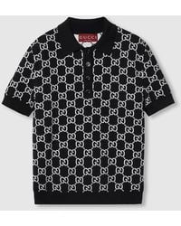 Gucci - Polo Reversible De Jacquard De Lana Con Gg, Talla - Lyst