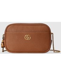 Gucci - Double G Super Mini Bag With Bamboo - Lyst