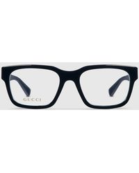 Gucci - Montura Óptica Rectangular - Lyst