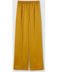 Gucci - Gg Acetate Jacquard Trousers - Lyst