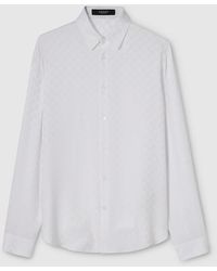 Gucci - Gg Silk Jacquard Shirt, Size 15 - Lyst