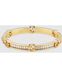 Gucci - Blondie Crystal Bangle Bracelet - Lyst
