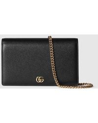Gucci - Gg Marmont Brieftasche Mit Kettenriemen - Lyst