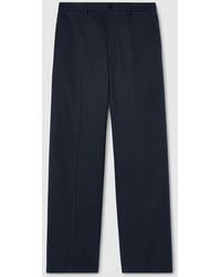 Gucci - Cotton Twill Pants With Embroidery - Lyst