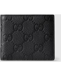 Gucci - Portafoglio Bi-Fold Imprint - Lyst