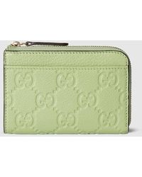 Gucci - Portacarte Gg Emblem Con Cerniera - Lyst