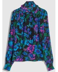 Gucci - Printed Silk Crêpe De Chine Shirt, Size 36 It, Ready-To-Wear - Lyst