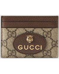 Gucci - Porta Carte Neo Vintage In Tessuto GG Supreme - Lyst