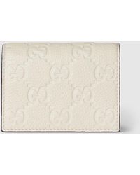 Gucci - Mini Portafoglio Gg Emblem - Lyst