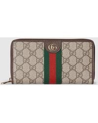 Gucci - Ophidia Wallet With Zipper - Lyst