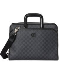 Gucci Briefcase With Interlocking G - Zwart