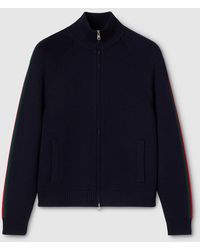 Gucci - Woven Stitch Knit Wool Zip Jacket, Ready-To-Wear - Lyst