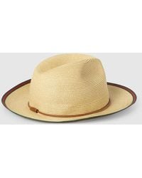 Gucci - Straw Hat With Web, Fabric - Lyst