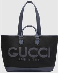 Gucci - Large Tote Bag With Print - Lyst