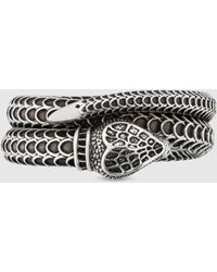 Gucci Garden Schlangen-Ring aus Silber - Mettallic