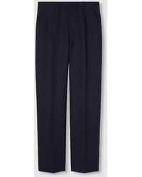 Gucci - Hose Aus Wolle Mit Gg Motiv, Grösse - Lyst