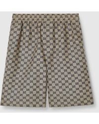 Gucci - GG Linen Blend Shorts - Lyst