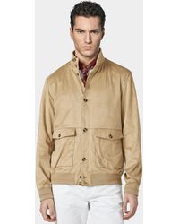 Gutteridge - Bomber Effetto Scamosciato, Taglia - Lyst