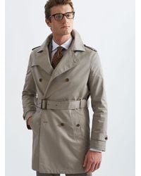 Gutteridge - Impermeable De Doble Botonadura En Mezcla De Algodón Técnico, , , Talla - Lyst