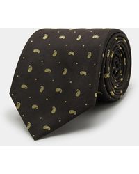 Gutteridge - Corbata Con Estampado Paisley En Jacquard De Seda, Talla - Lyst