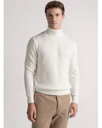 Gutteridge - Rollkragenpullover Aus Einer Wollmischung Mit Borte - Lyst