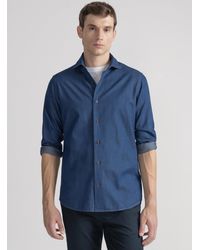 Gutteridge - Chambray-Hemd Aus Baumwolle - Lyst