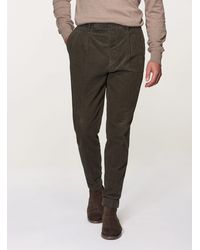 Pantaloni chino slim fit in cotone stretch da Uomo di Gutteridge in Rosso |  Lyst