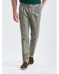 Gutteridge - Pantaloni in twill leggero con doppia pince - Lyst