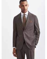Gutteridge - Americana De Traje En Tejido De Pura Lana A Rayas Vitale Barberis Canonico, Talla - Lyst