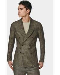 Gutteridge - Giacca Abito Doppiopetto Gessato - Lyst