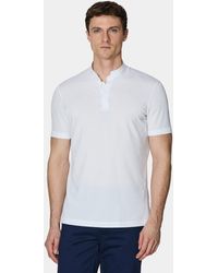 Gutteridge - Polo Con Cuello Coreano De Mezcla De Algodón Elástico - Lyst