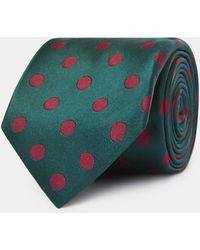 Gutteridge - Makro seidenkrawatte mit polka-dot-muster - Lyst